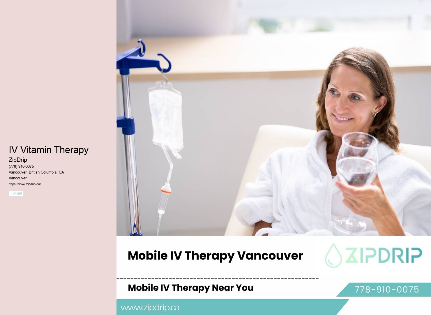Mobile IV Therapy Cost in BC