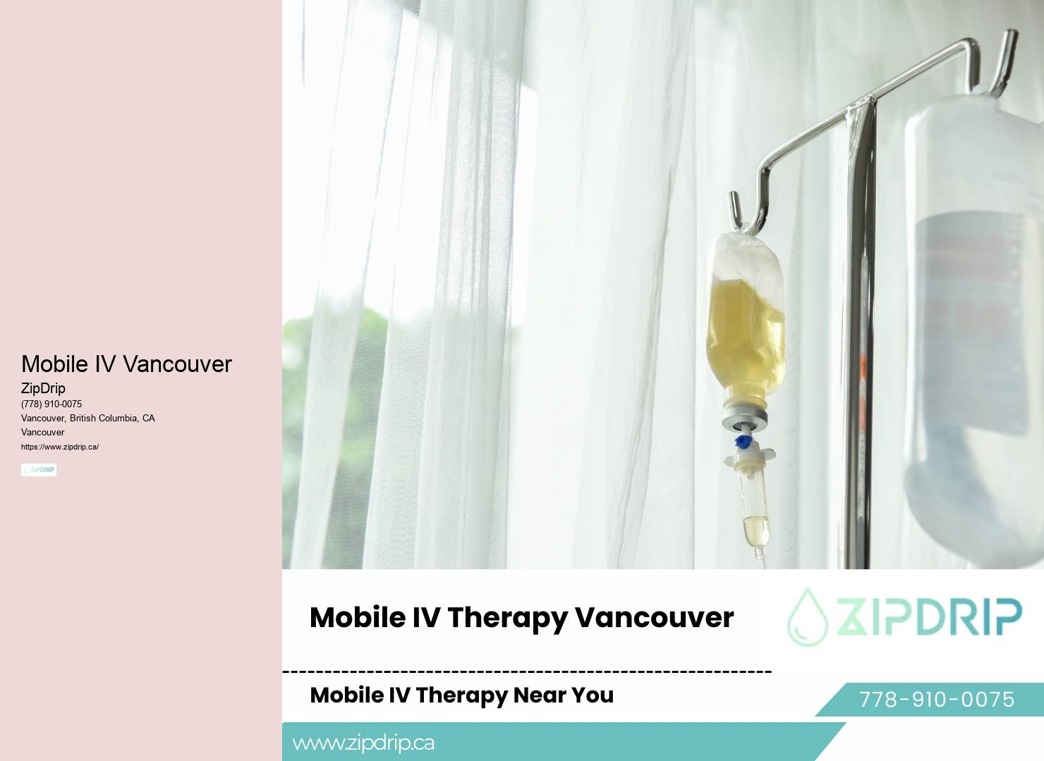 IV Infusion Therapy Vancouver BC
