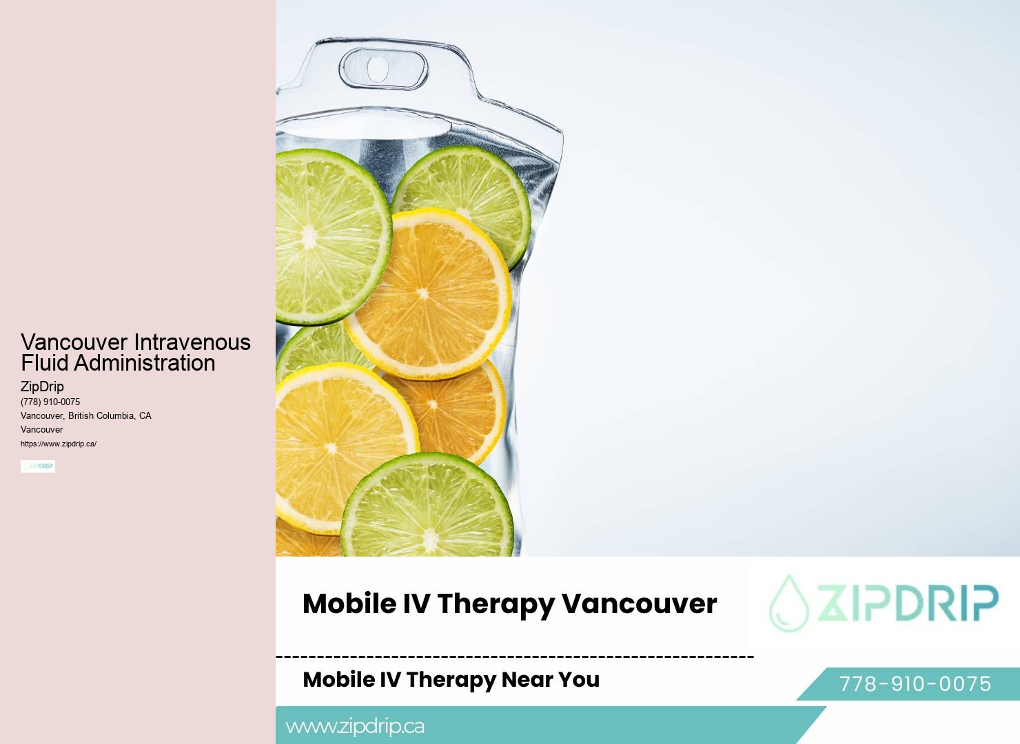 IV Therapy for Hangover Refresh Vancouver