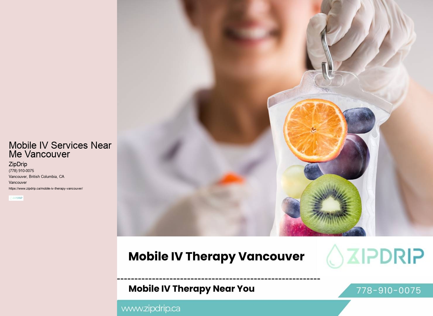 Mobile IV wellness programs Mobile IV Services Near Me Vancouver