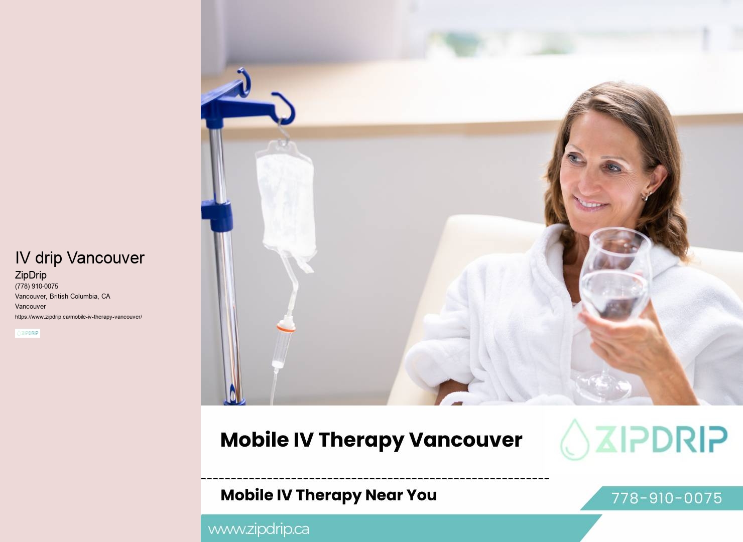 Quick On-the-Go IV Infusion Services in Vancouver