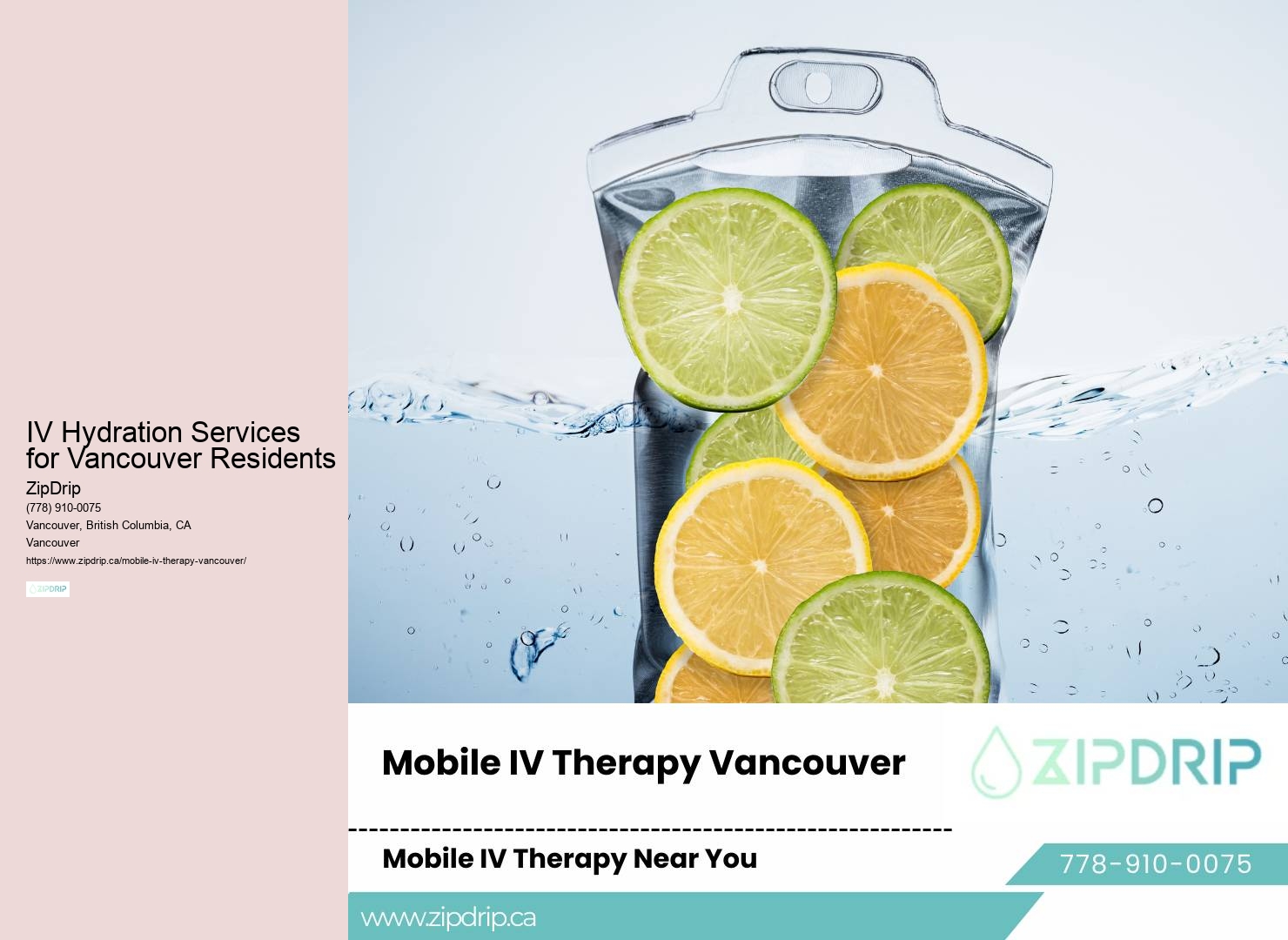 Vancouver's mobile IV therapy solutions