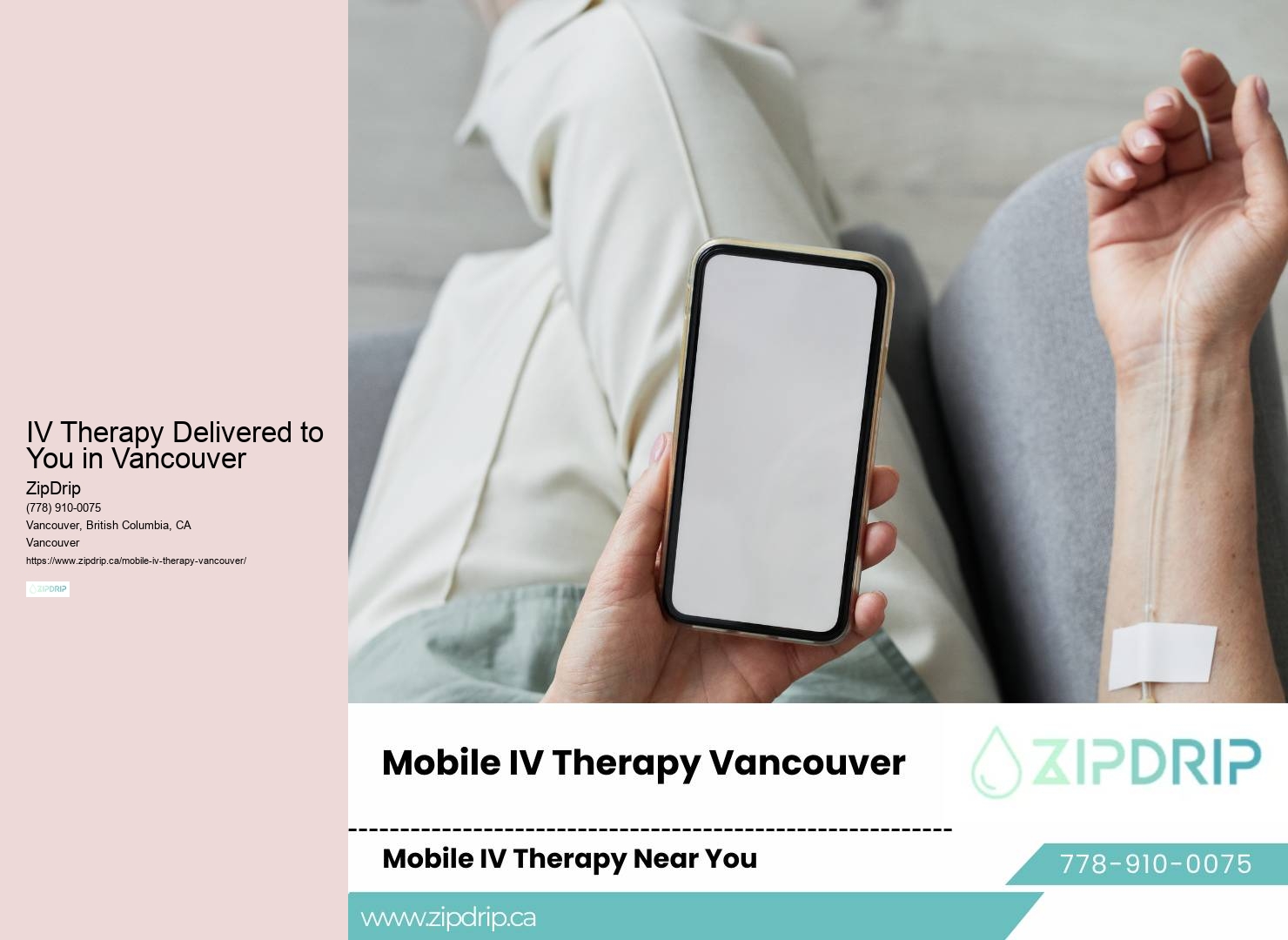 IV Therapy Delivered to You in Vancouver