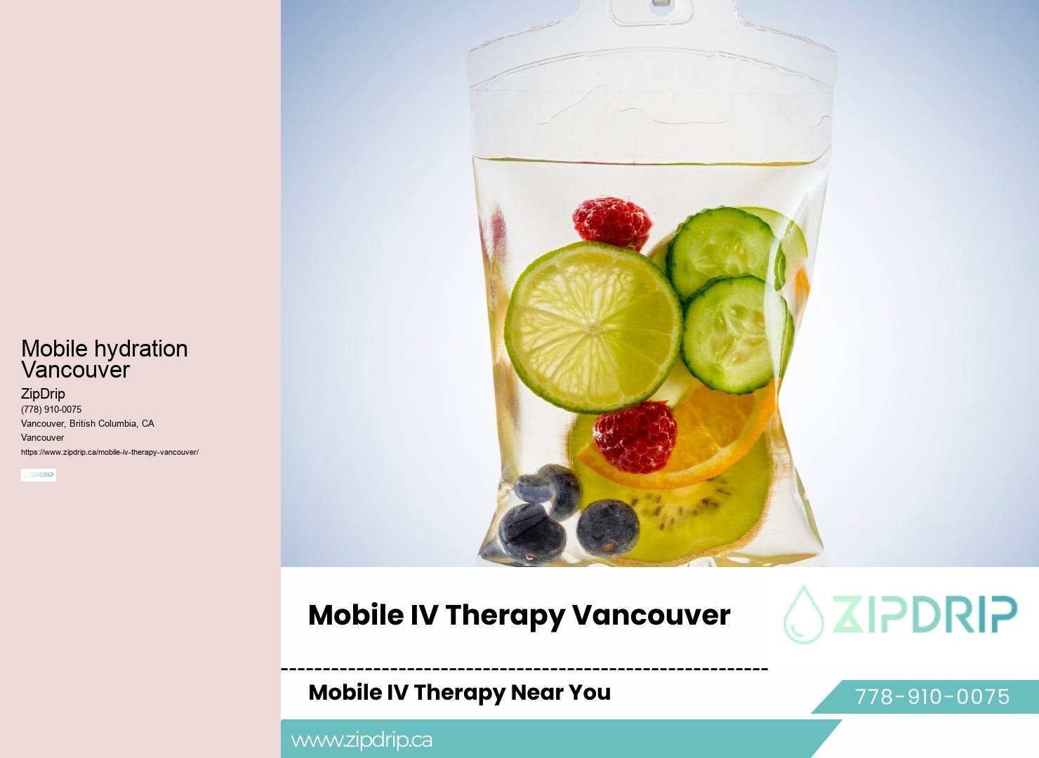 IV Drip Hydration Vancouver