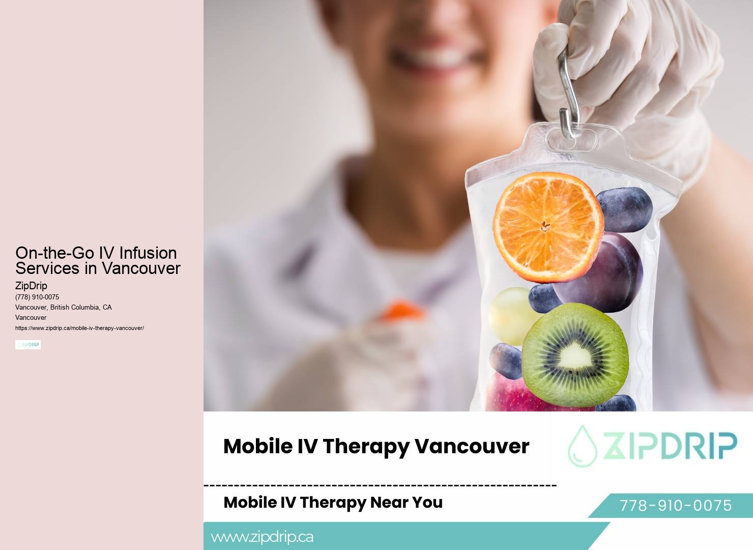Vancouver Mobile IV Wellness Boost