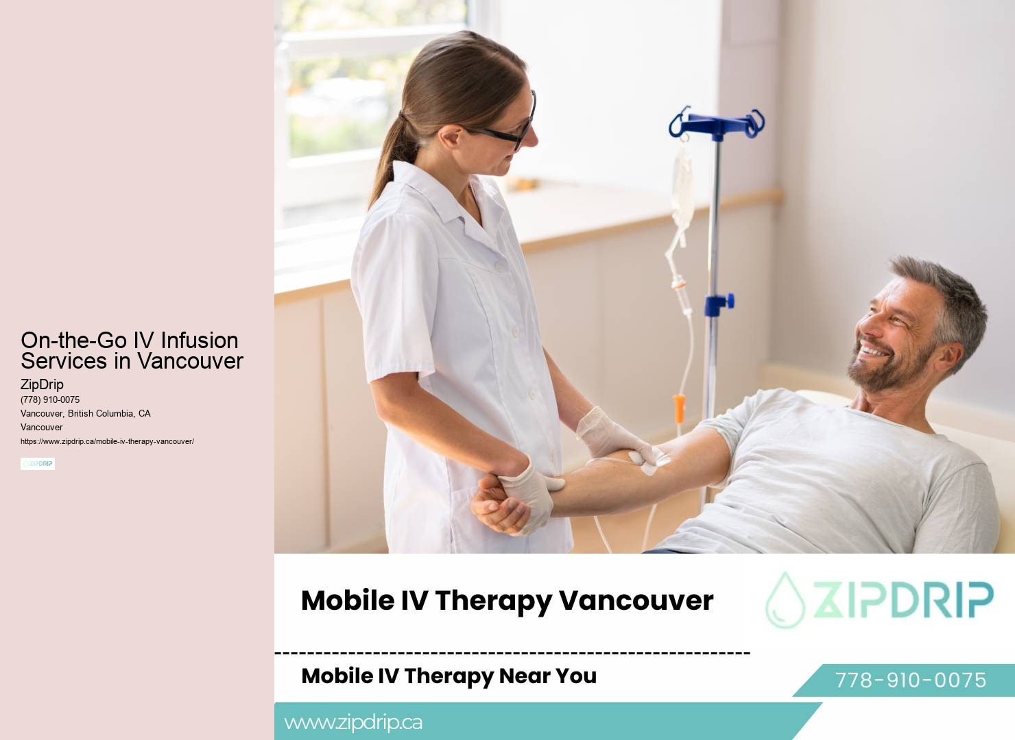 On-Demand IV Drip Delivery Vancouver