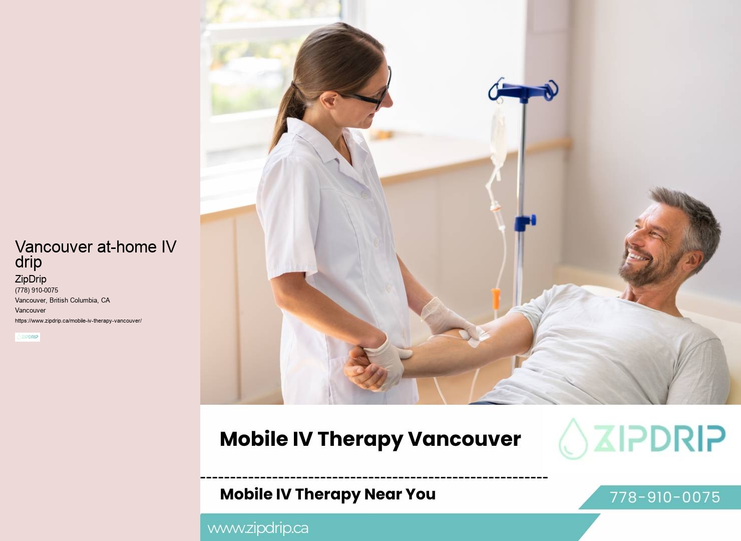 Top-rated Mobile Intravenous Vitamin Therapy in Vancouver