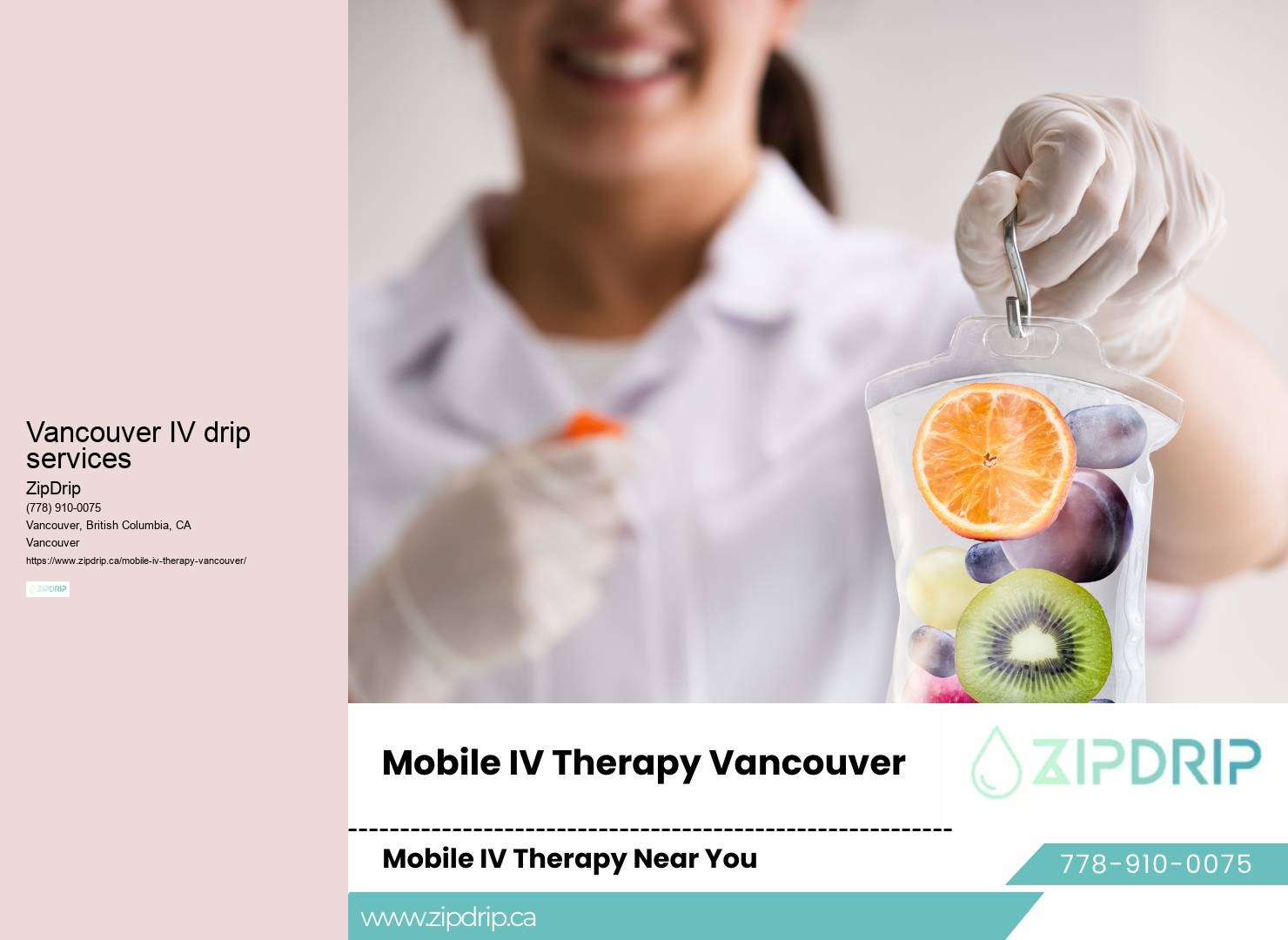 Vancouver IV hydration infusion
