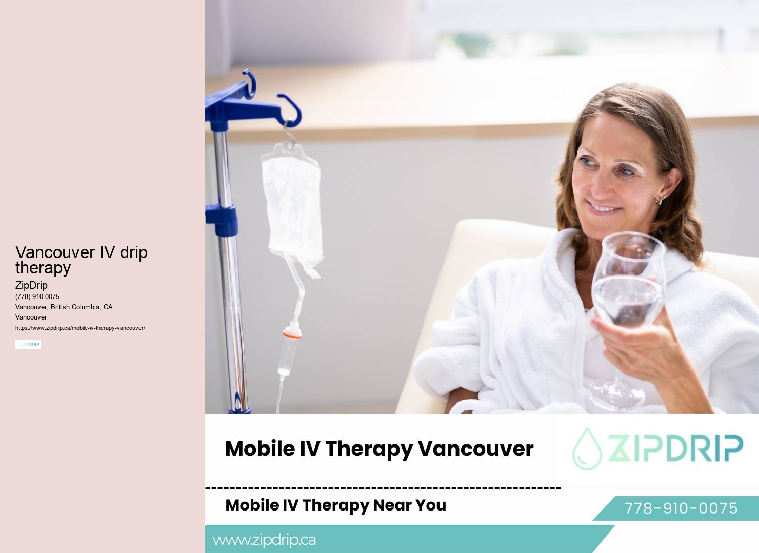 Vancouver's Mobile IV Wellness Solutions