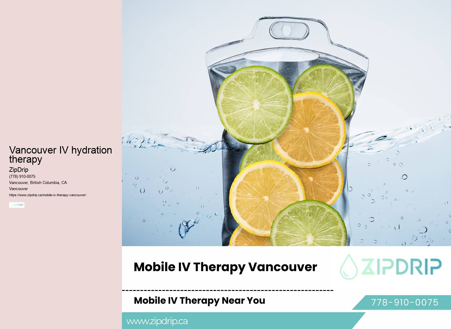 Personalized Vancouver Mobile IV Wellness Solutions