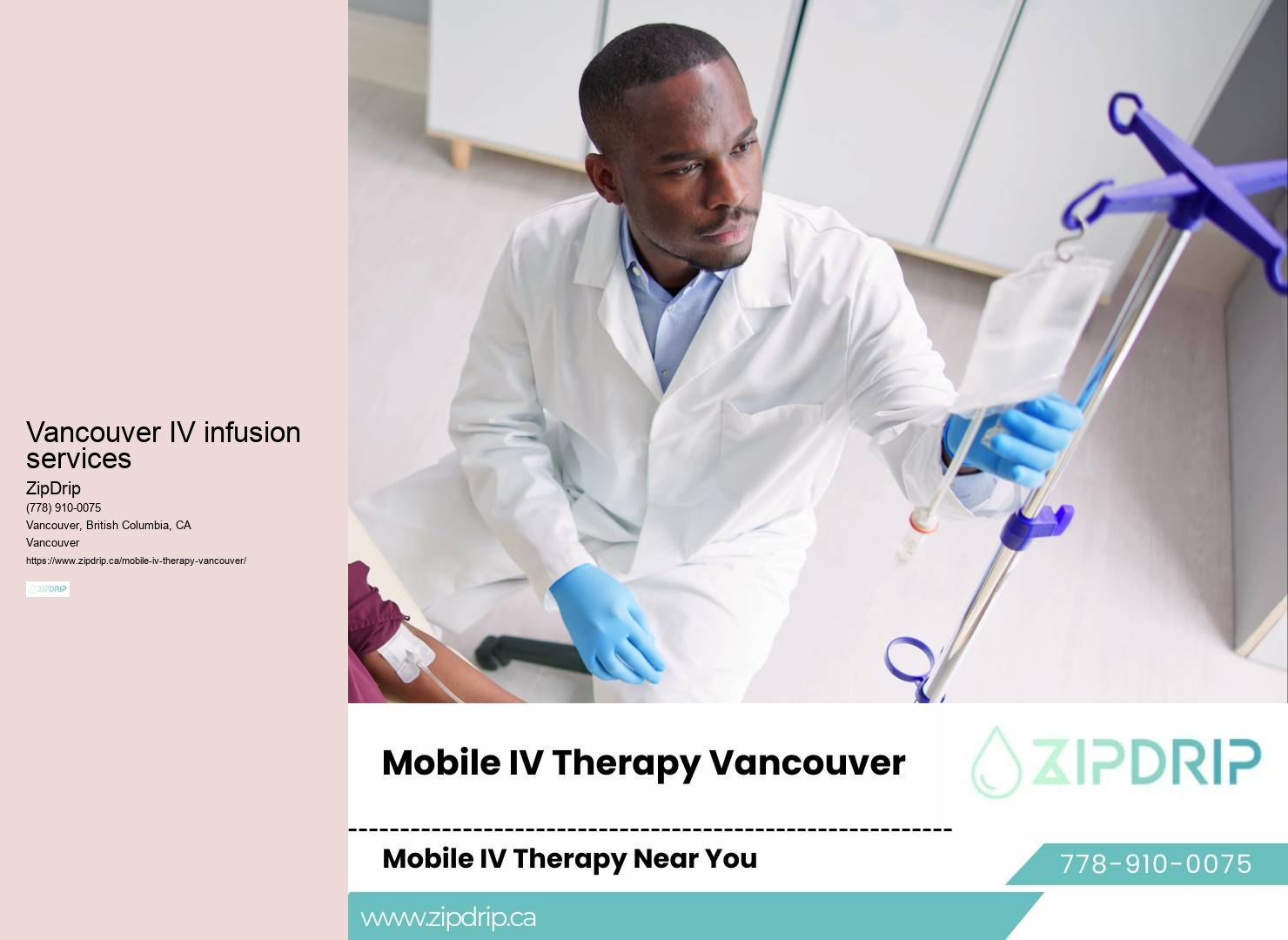 IV Infusion at Your Doorstep Vancouver