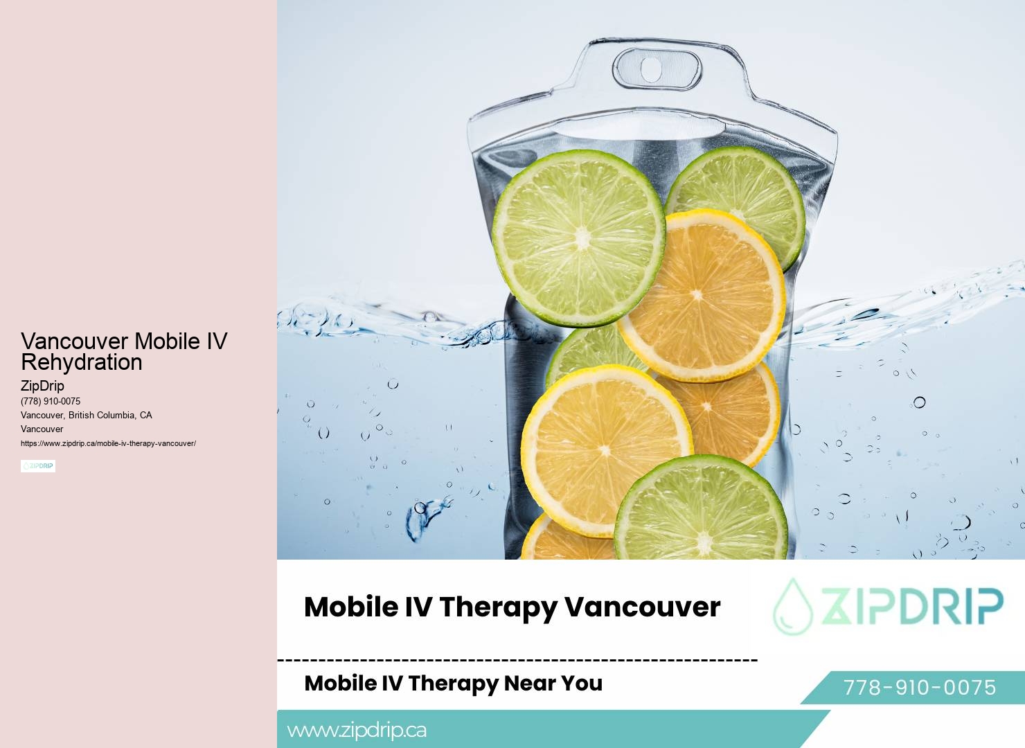 Convenient IV hydration on-the-go Vancouver