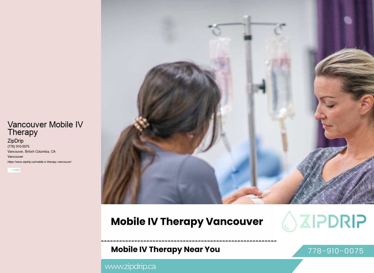 Vancouver's mobile IV hydration services