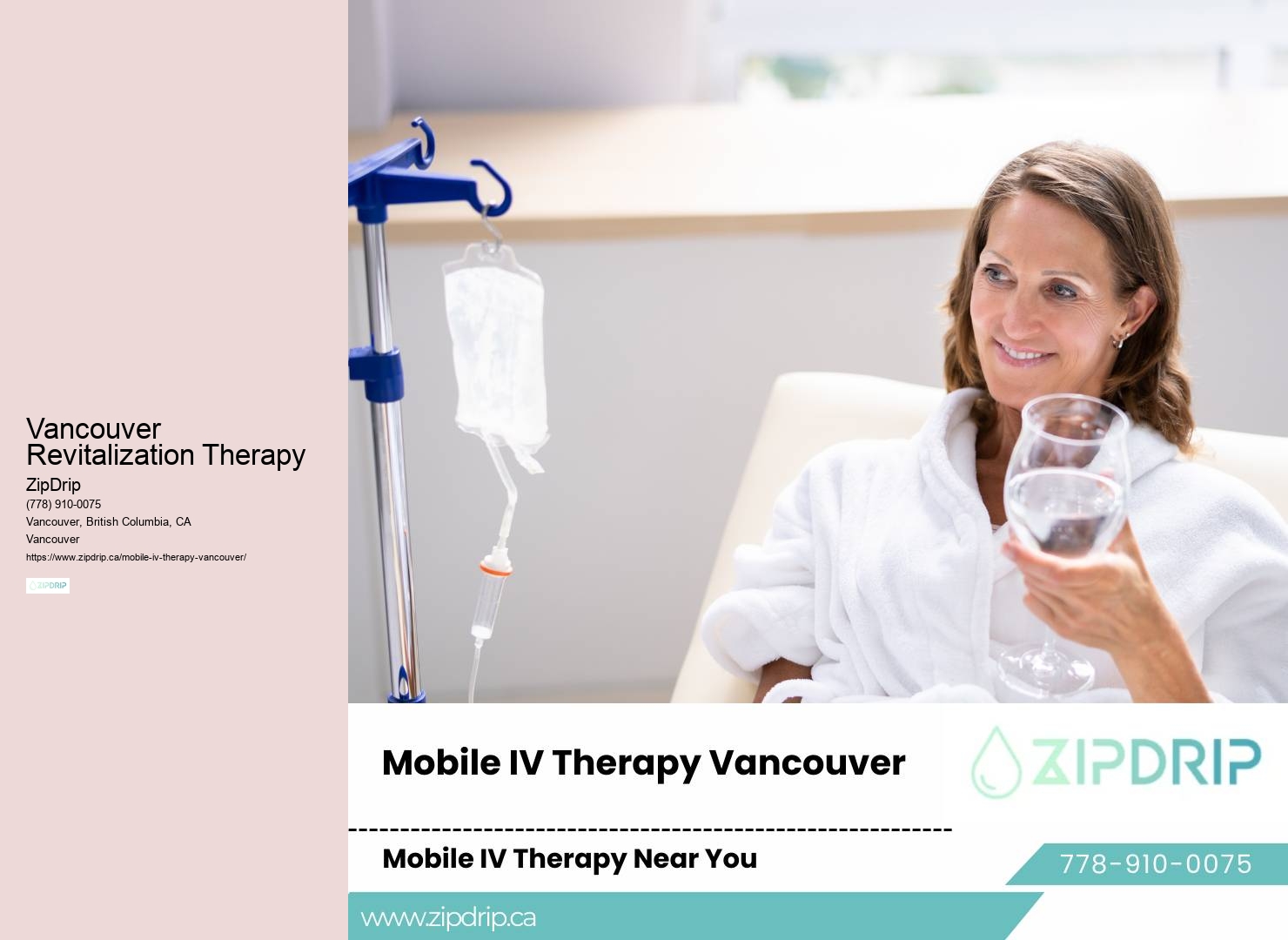 Mobile IV Rehydration Vancouver